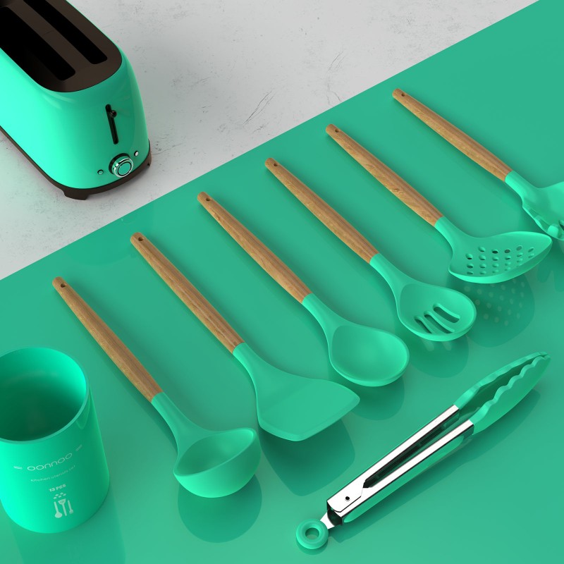 oannao silicone utensils